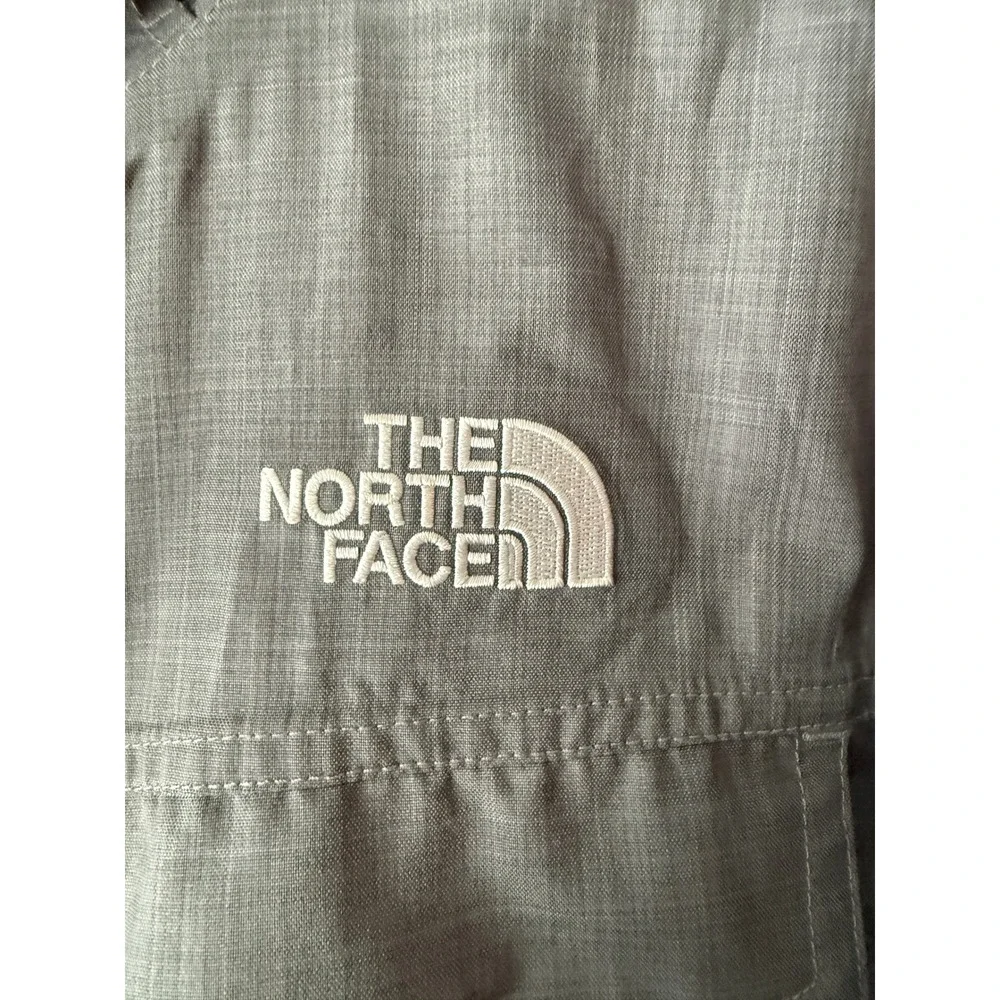 The North Face Mens Grey Hooded Utility Jacket Full Zip Coat Medium M